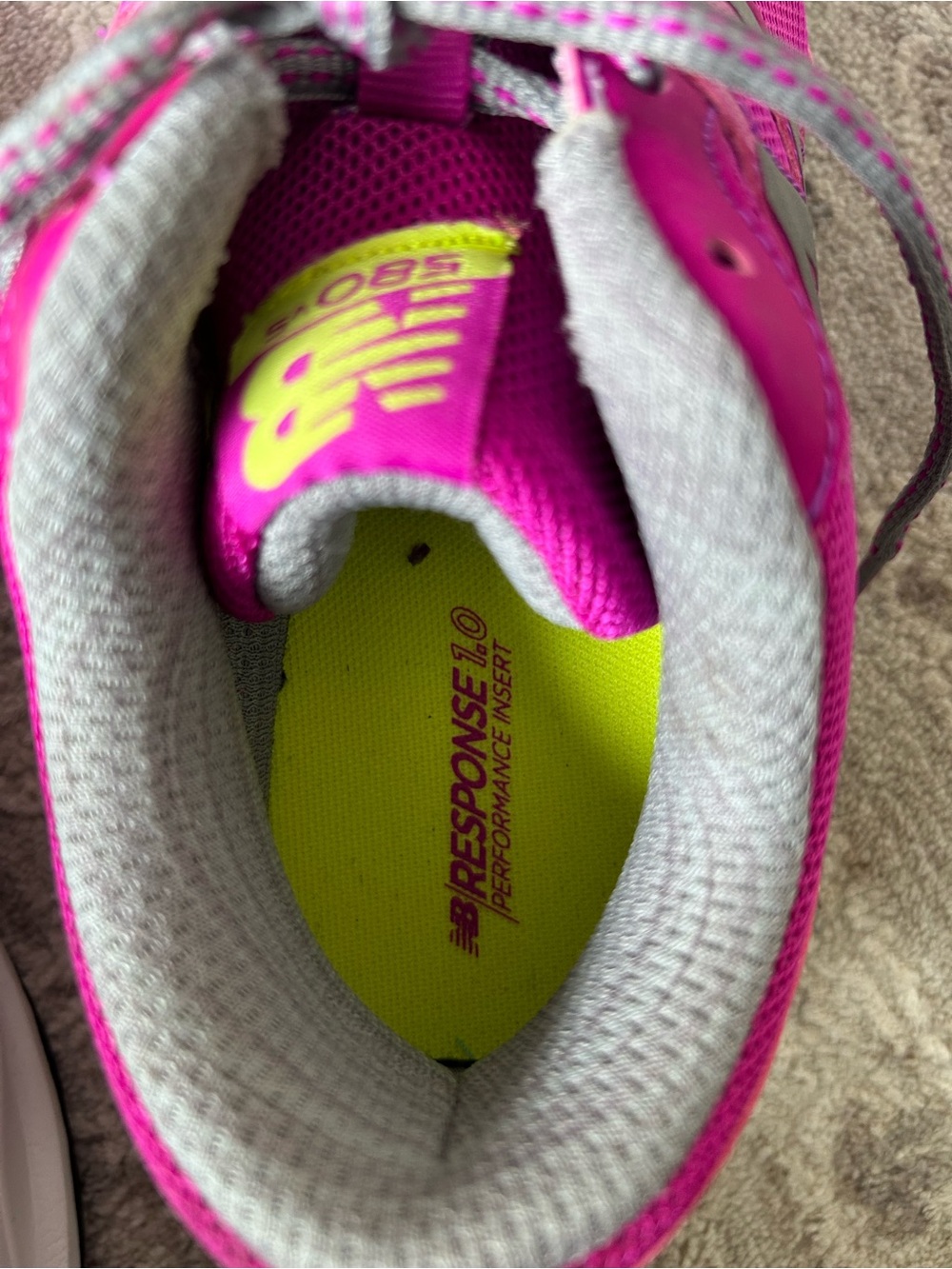 NWOB New Balance 580 V5 Womens Techride Athletic Running Shoe Fushia Gray  Sz 7 - Picture 7 of 8